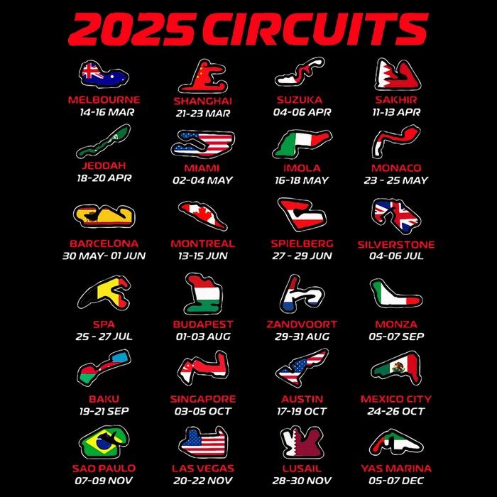 2025 Formula Racing Track Circuits 2025 Cropped Pullover Crew