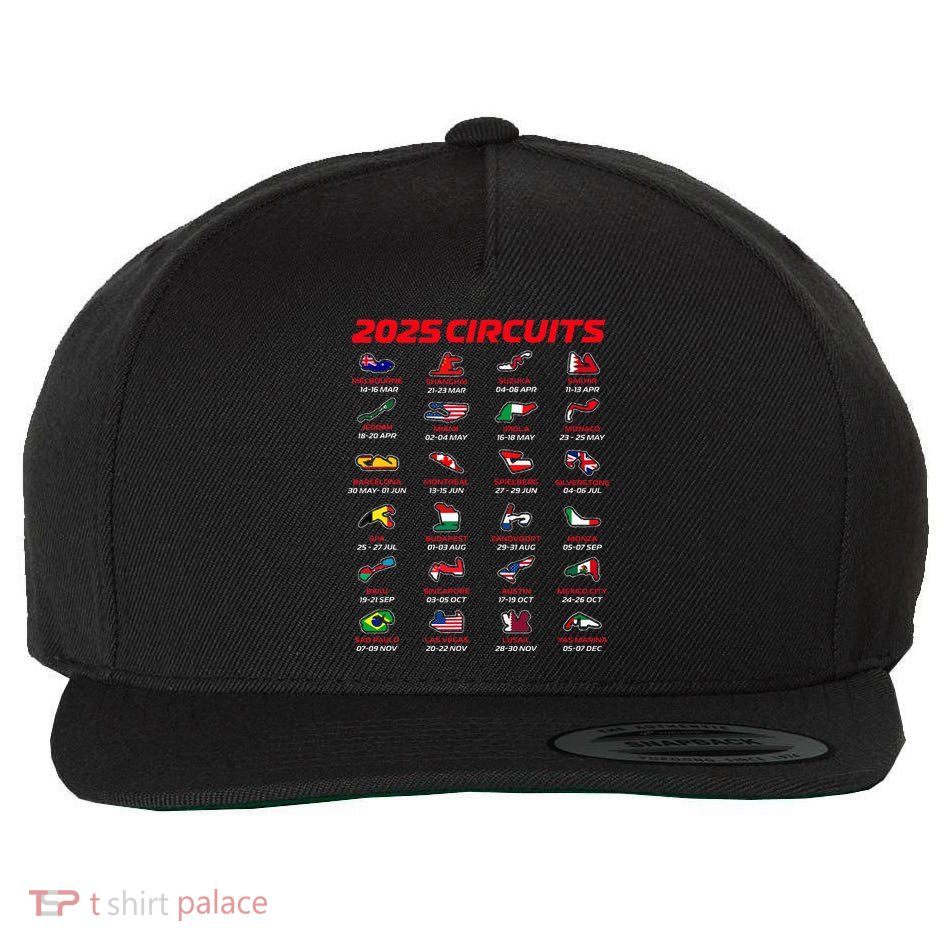 2025 Formula Racing Track Circuits 2025 Wool Snapback Cap