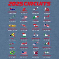 2025 Formula Racing Track Circuits 2025 Garment-Dyed Sweatshirt