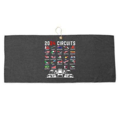 2024 Formula Racing Track Formula Race Formula Car Fan Large Microfiber Waffle Golf Towel