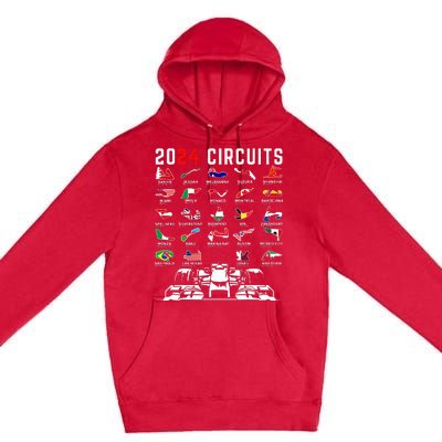 2024 Formula Racing Track Formula Race Formula Car Fan Premium Pullover Hoodie