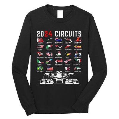 2024 Formula Racing Track Formula Race Formula Car Fan Long Sleeve Shirt