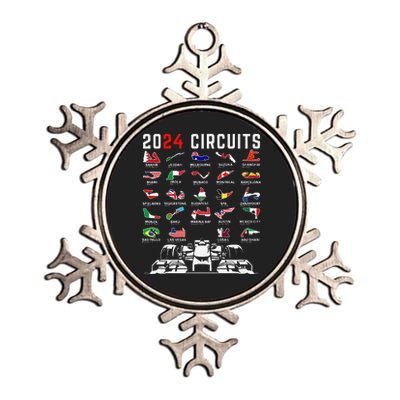 2024 Formula Racing Track Formula Race Formula Car Fan Metallic Star Ornament