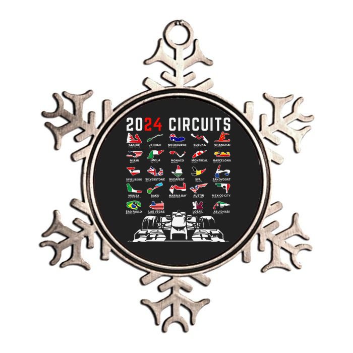 2024 Formula Racing Track Formula Race Formula Car Fan Metallic Star Ornament