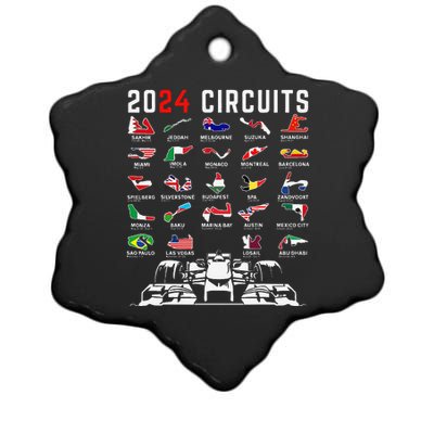 2024 Formula Racing Track Formula Race Formula Car Fan Ceramic Star Ornament