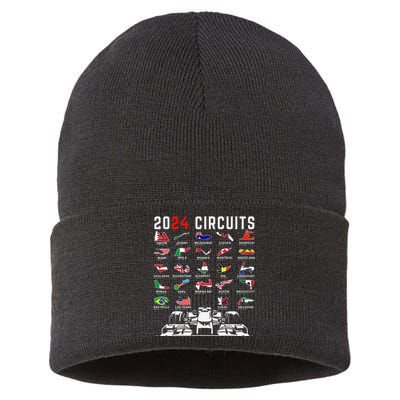 2024 Formula Racing Track Formula Race Formula Car Fan Sustainable Knit Beanie