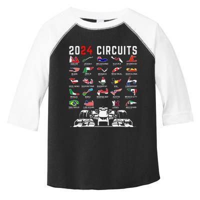 2024 Formula Racing Track Formula Race Formula Car Fan Toddler Fine Jersey T-Shirt