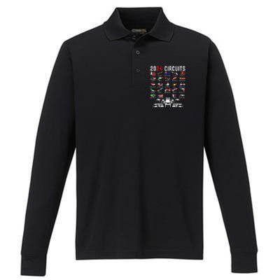 2024 Formula Racing Track Formula Race Formula Car Fan Performance Long Sleeve Polo