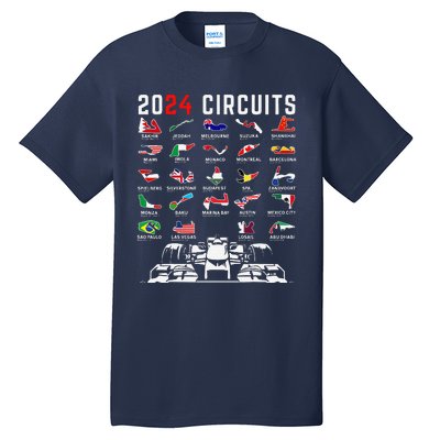 2024 Formula Racing Track Formula Race Formula Car Fan Tall T-Shirt