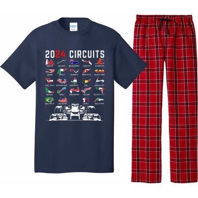 2024 Formula Racing Track Formula Race Formula Car Fan Pajama Set