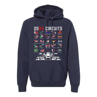 2024 Formula Racing Track Formula Race Formula Car Fan Premium Hoodie