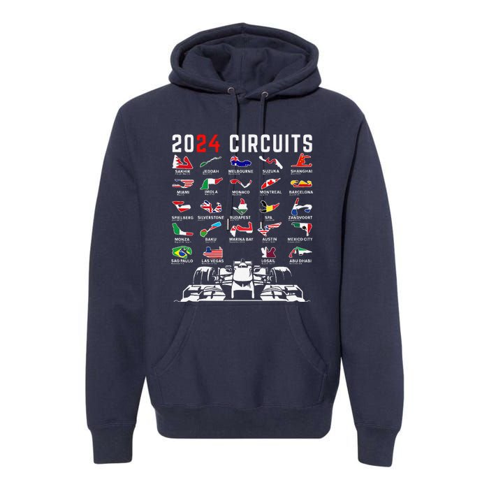 2024 Formula Racing Track Formula Race Formula Car Fan Premium Hoodie