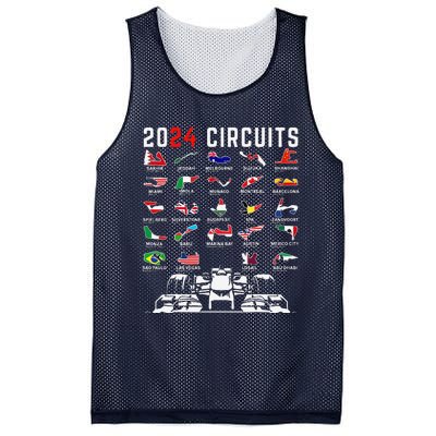 2024 Formula Racing Track Formula Race Formula Car Fan Mesh Reversible Basketball Jersey Tank