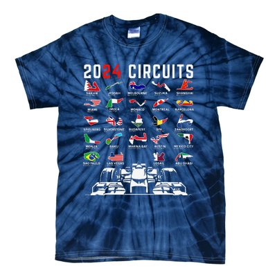 2024 Formula Racing Track Formula Race Formula Car Fan Tie-Dye T-Shirt