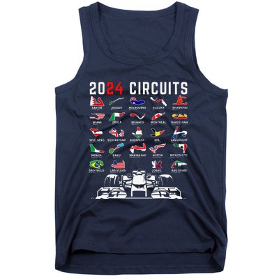 2024 Formula Racing Track Formula Race Formula Car Fan Tank Top