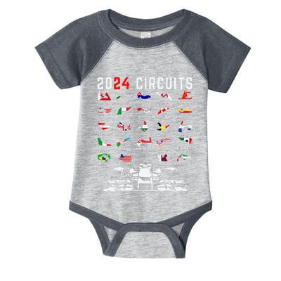 2024 Formula Racing Track Formula Race Formula Car Fan Infant Baby Jersey Bodysuit