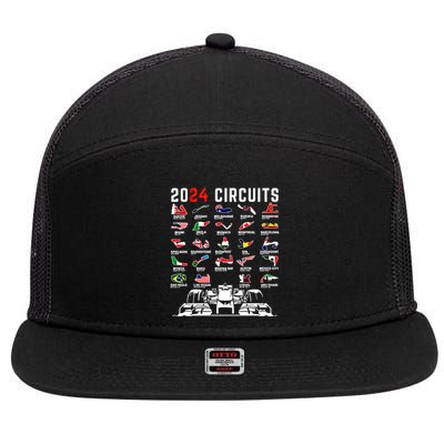 2024 Formula Racing Track Formula Race Formula Car Fan Gift 7 Panel Mesh Trucker Snapback Hat