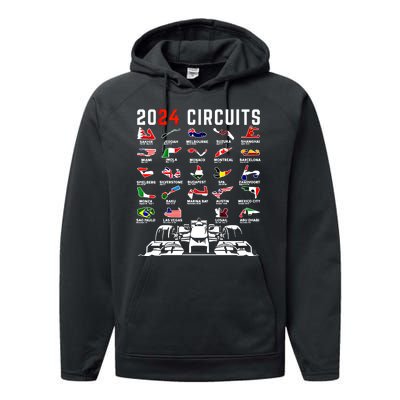 2024 Formula Racing Track Formula Race Formula Car Fan Gift Performance Fleece Hoodie