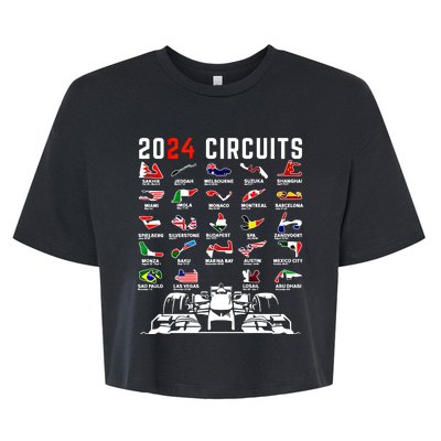 2024 Formula Racing Track Formula Race Formula Car Fan Gift Bella+Canvas Jersey Crop Tee