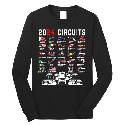 2024 Formula Racing Track Formula Race Formula Car Fan Gift Long Sleeve Shirt