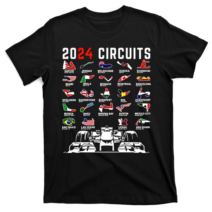 2024 Formula Racing Track Formula Race Formula Car Fan Gift T-Shirt