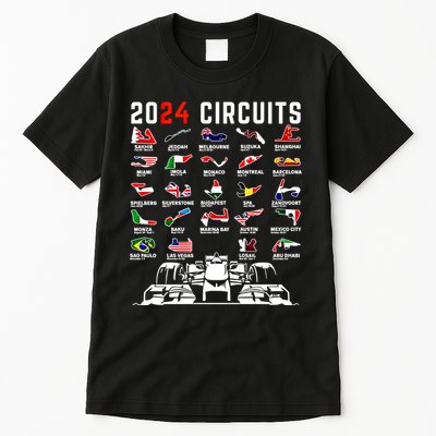 2024 Formula Racing Track Formula Race Formula Car Fan Gift Tall T-Shirt