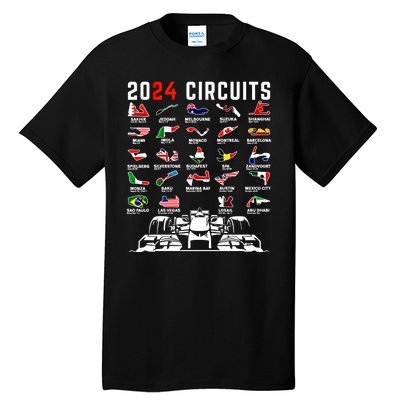 2024 Formula Racing Track Formula Race Formula Car Fan Gift Tall T-Shirt