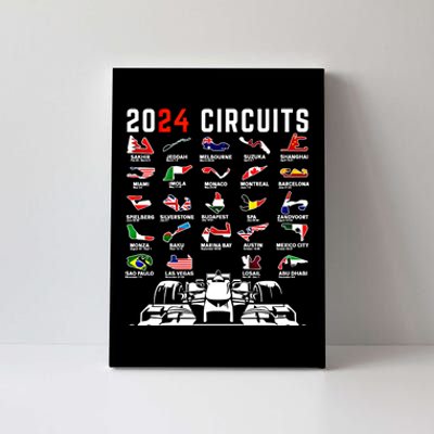 2024 Formula Racing Track Formula Race Formula Car Fan Gift Canvas