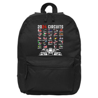 2024 Formula Racing Track Formula Race Formula Car Fan Gift 16 in Basic Backpack