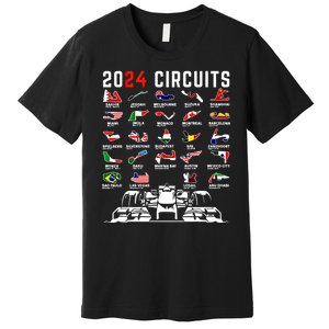 2024 Formula Racing Track Formula Race Formula Car Fan Gift Premium T-Shirt