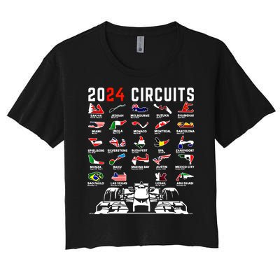 2024 Formula Racing Track Formula Race Formula Car Fan Gift Women's Crop Top Tee