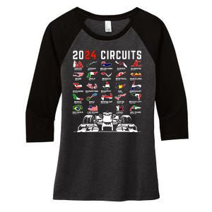 2024 Formula Racing Track Formula Race Formula Car Fan Gift Women's Tri-Blend 3/4-Sleeve Raglan Shirt