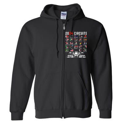 2024 Formula Racing Track Formula Race Formula Car Fan Gift Full Zip Hoodie