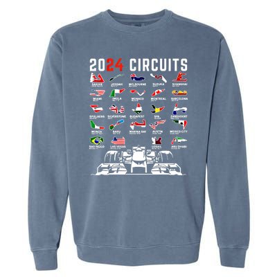 2024 Formula Racing Track Formula Race Formula Car Fan Gift Garment-Dyed Sweatshirt