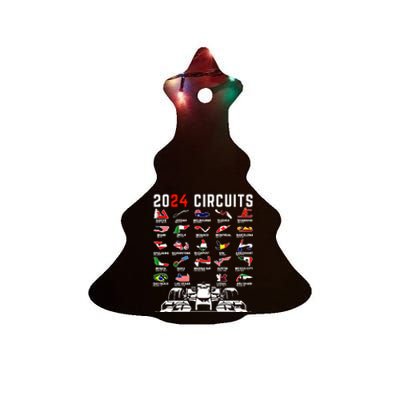 2024 Formula Racing Track Formula Race Formula Car Fan Gift Ceramic Tree Ornament