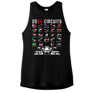 2024 Formula Racing Track Formula Race Formula Car Fan Ladies PosiCharge Tri-Blend Wicking Tank