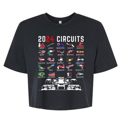 2024 Formula Racing Track Formula Race Formula Car Fan Bella+Canvas Jersey Crop Tee