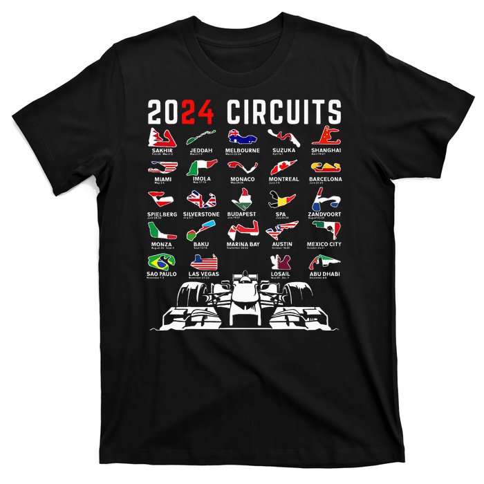 2024 Formula Racing Track Formula Race Formula Car Fan T-Shirt