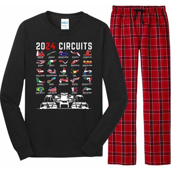 2024 Formula Racing Track Formula Race Formula Car Fan Long Sleeve Pajama Set