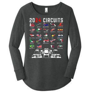 2024 Formula Racing Track Formula Race Formula Car Fan Women's Perfect Tri Tunic Long Sleeve Shirt