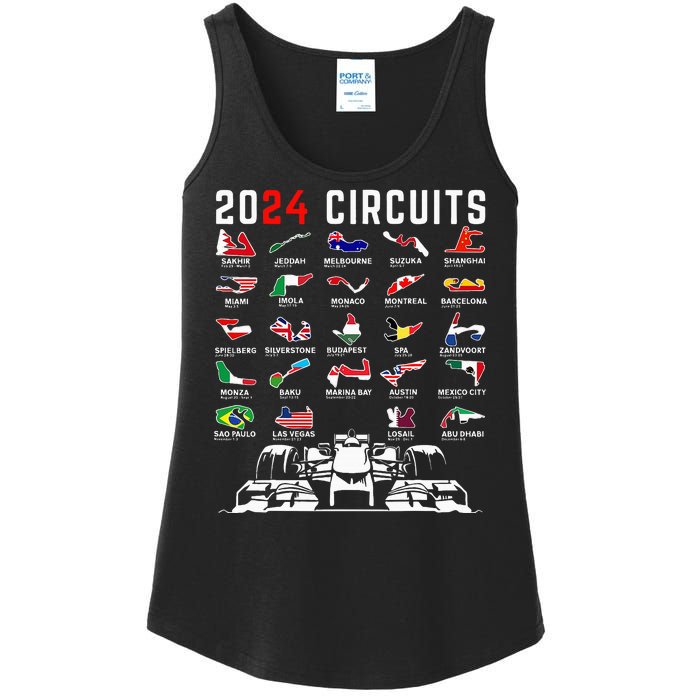 2024 Formula Racing Track Formula Race Formula Car Fan Ladies Essential Tank