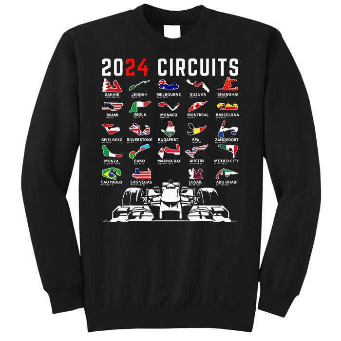 2024 Formula Racing Track Formula Race Formula Car Fan Tall Sweatshirt