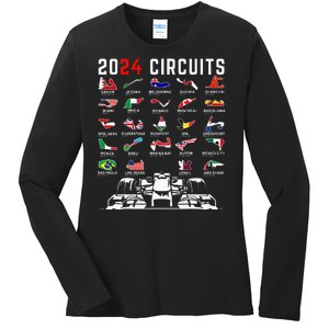 2024 Formula Racing Track Formula Race Formula Car Fan Ladies Long Sleeve Shirt