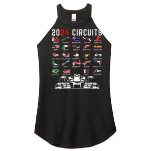 2024 Formula Racing Track Formula Race Formula Car Fan Women's Perfect Tri Rocker Tank