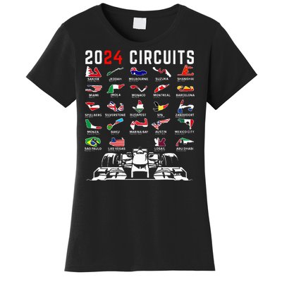 2024 Formula Racing Track Formula Race Formula Car Fan Women's T-Shirt