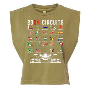 2024 Formula Racing Track Formula Race Formula Car Fan Garment-Dyed Women's Muscle Tee