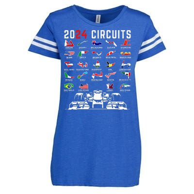 2024 Formula Racing Track Formula Race Formula Car Fan Enza Ladies Jersey Football T-Shirt