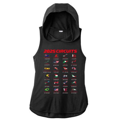 2025 Formula Racing Track Formula Race Circuits 2025 Ladies PosiCharge Tri-Blend Wicking Draft Hoodie Tank