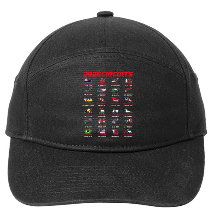 2025 Formula Racing Track Formula Race Circuits 2025 7-Panel Snapback Hat