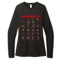 2025 Formula Racing Track Formula Race Circuits 2025 Womens CVC Long Sleeve Shirt